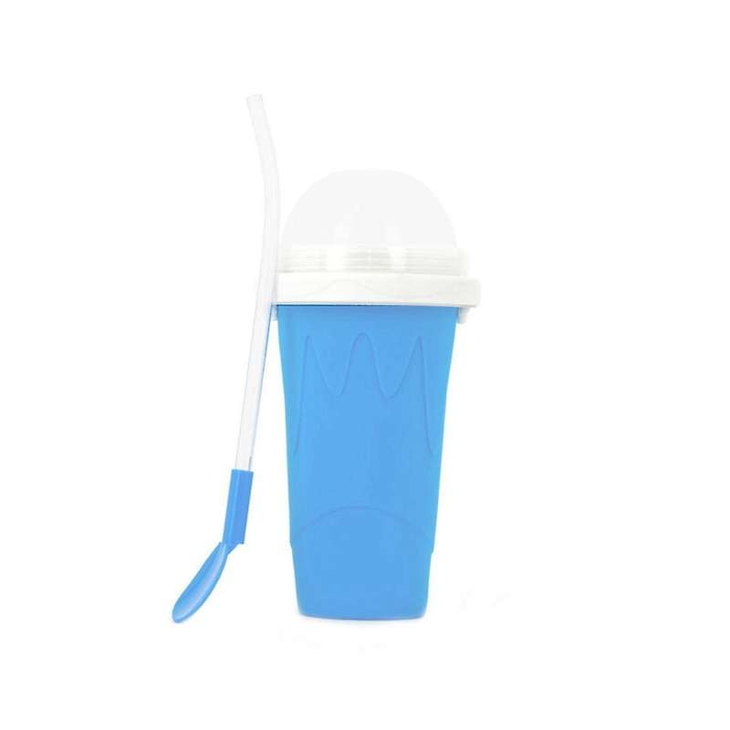 Summer Net Red Silicone Pinch Cup Smoothie Cup Douyin One Pinch Into Ice Cup Rapid Cooling Cup