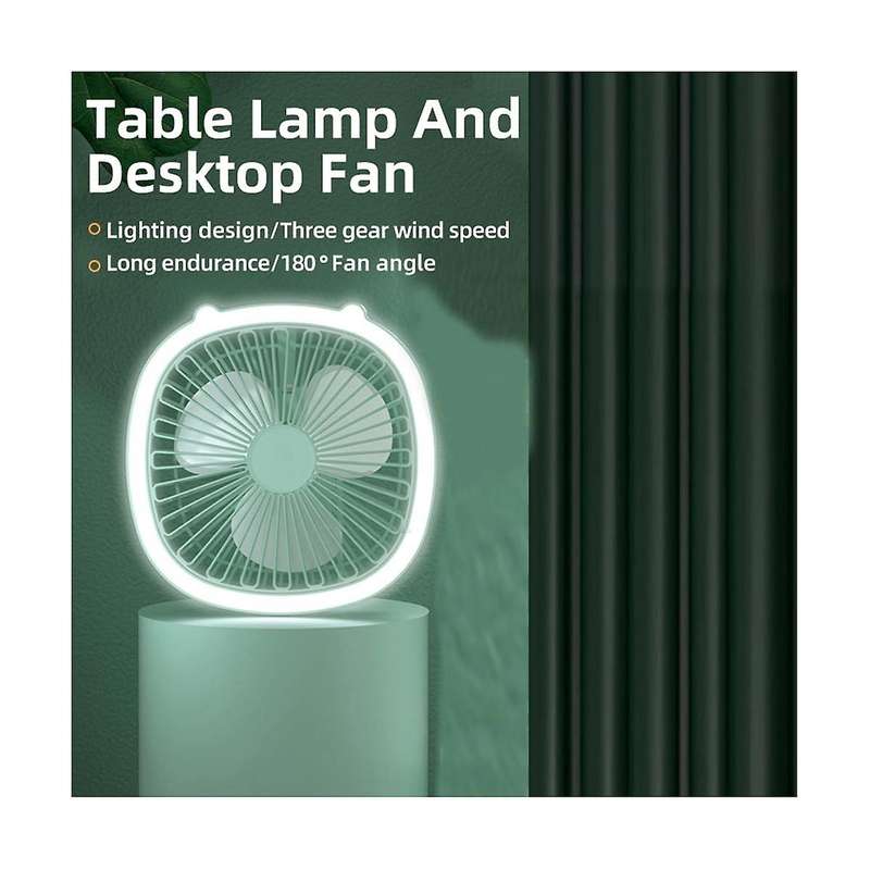 Summer Desktop Fan Mini Usb Rechargeable Wind Portable Outdoor Camping Folding Small Fan