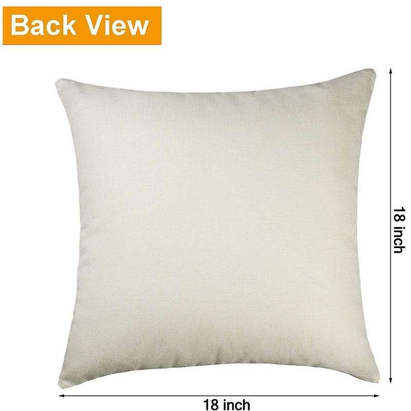 Summer Pillow Covers 18X18 Inch Set of 4 for Summer Decorations, Farmhouse Throw Pillow Covers for S
