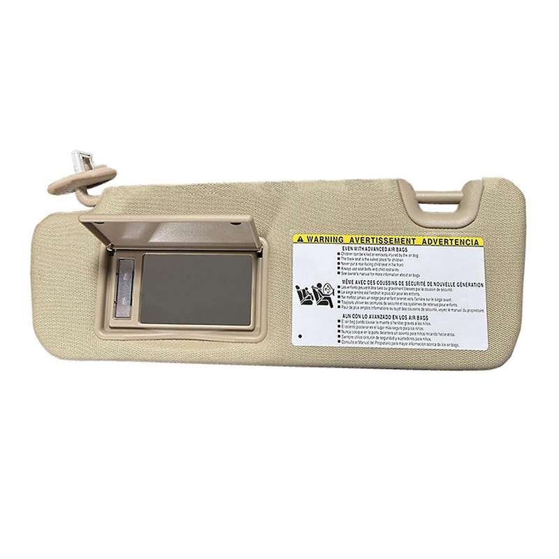 Sun Visor for 14-19 74320-0E074-A0 Front Left Driver Sunvisor Shade Sunshade Blind Shield Beige