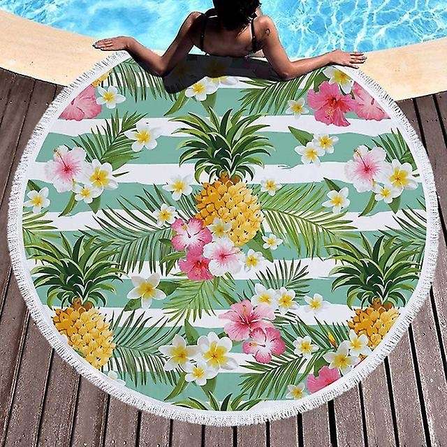 Sun Flower Series Microfiber Beach Towel with Drawstring Backpack Bag Sport Yoga Blanket Swimming Ba