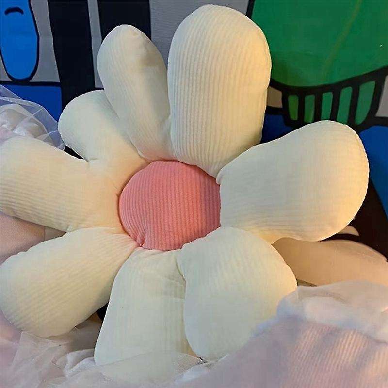 Sunflower Pillow Small Daisy Cushion Petals Flowers Cute Birthday Gift 55Cm Home Decoration