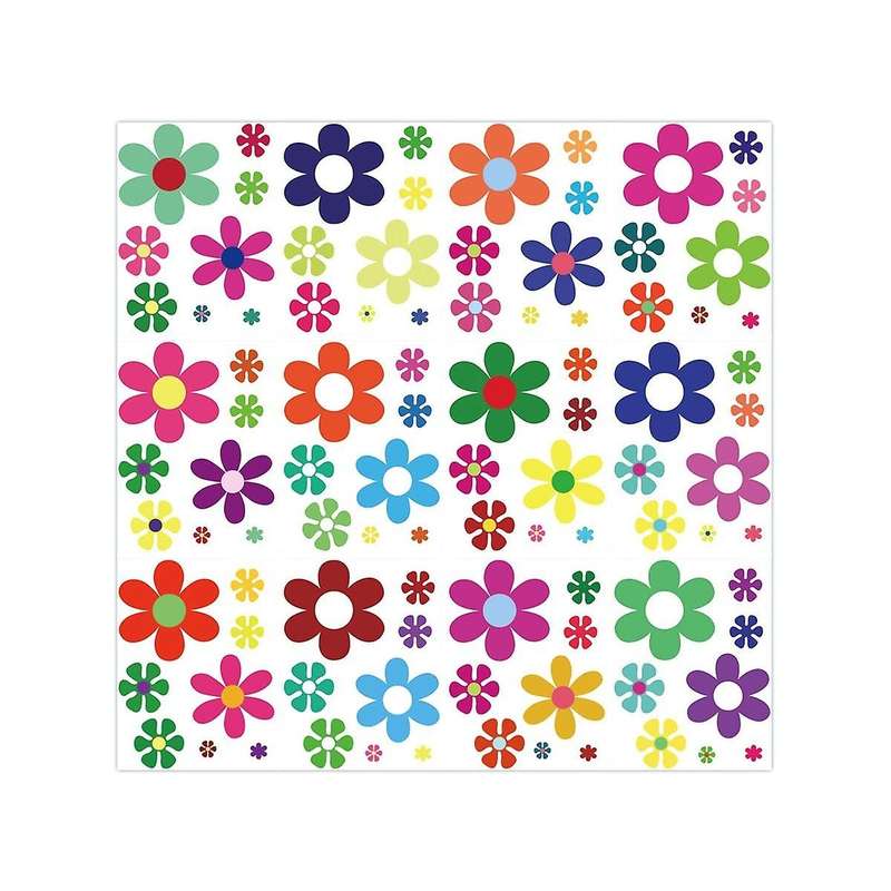 Sunflower Wall Stickers Small Daisies Self-adhesive Refrigerator Body Floral Decorative Wall Sticker