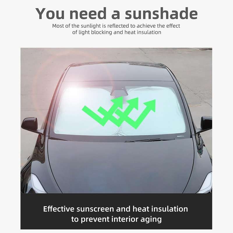 Sunshade Custom for Model Y 2021 Car Front Rear Windshield Side Window Privacy Shade Skylight Blind