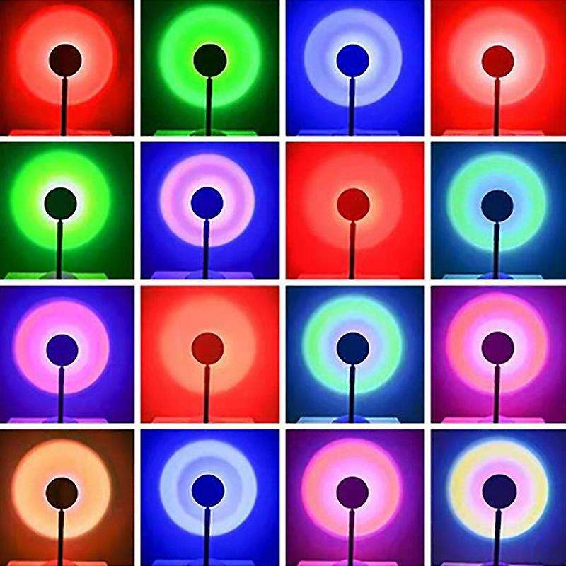 Sunset Projection Lamp,180 Degree Rotation Projection Lamp Led Light, Romantic Visual Lighting Lamp