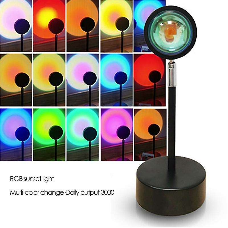 Sunset Projection Lamp,180 Degree Rotation Projection Lamp Led Light, Romantic Visual Lighting Lamp
