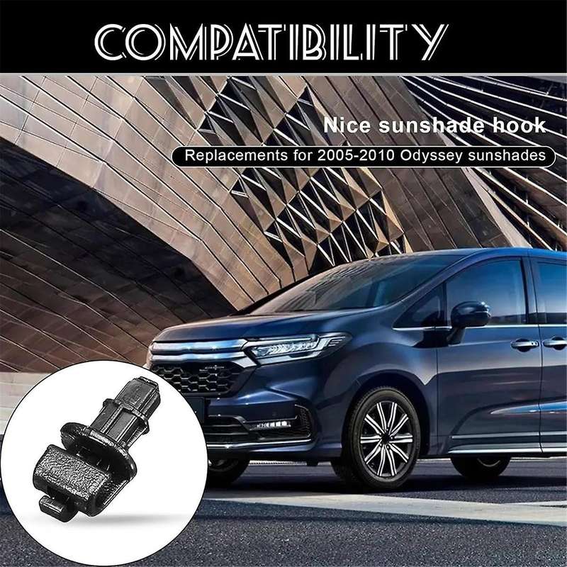 Sunshade Hook Clips Replacement for 2005-2010 Sliding Door Holder 83-715--A21ZA, 83715--A21ZA
