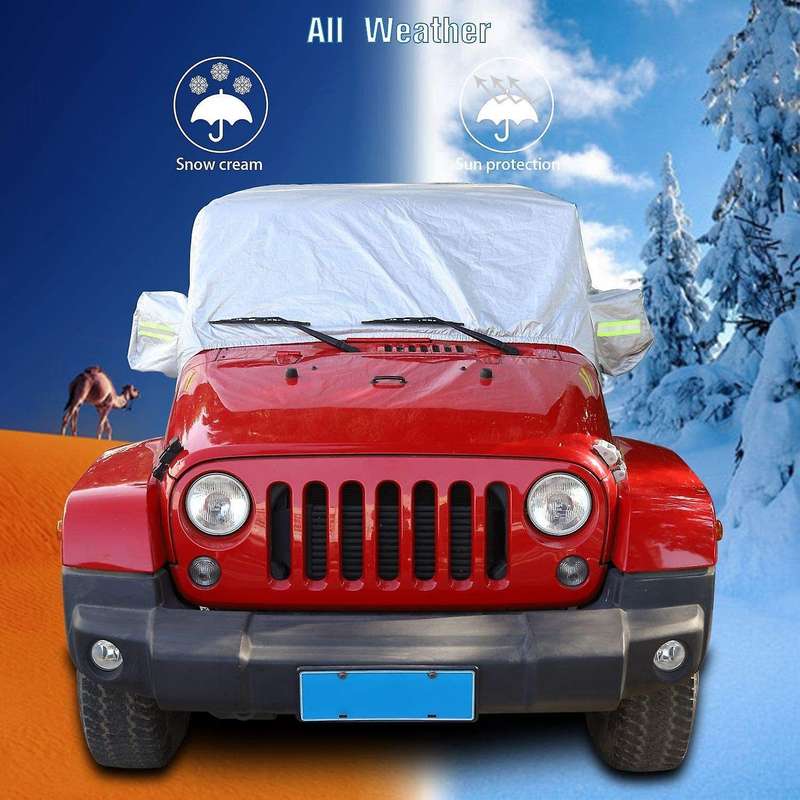 Sunshield Cover, for Wrangler Jk Jl 4 Door 2007-2021 Snow Rain Cover Car Cover Body Dustproof Uv Pr