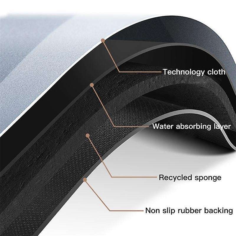 Super Absorbent Bath Mat, Bathroom Non-Slip Simple Kitchen Entrance Bathtub Side Rug Floor Mat