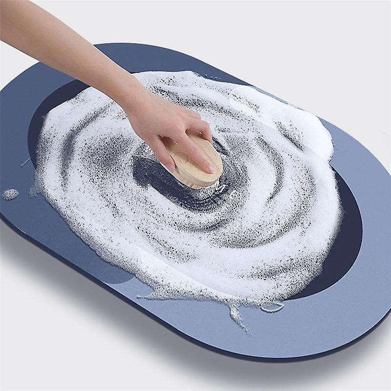 Super Absorbent Bath Mat, Bathroom Non-Slip Simple Kitchen Entrance Bathtub Side Rug Floor Mat