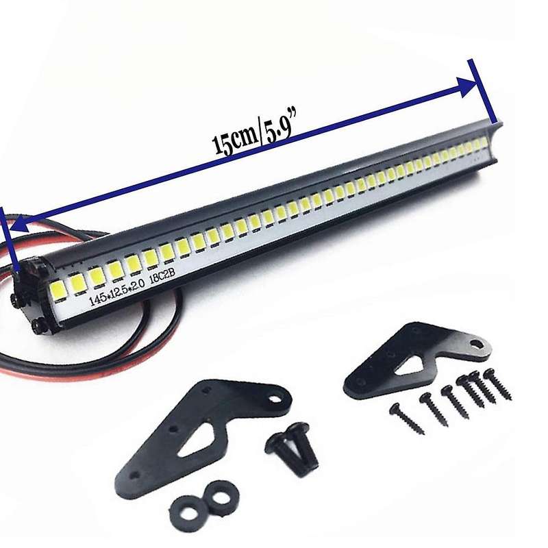 Super 36 Led 150mm Light Bar Roof Lamp Lights for 1/10 Rc Crawler Car Axial Scx10 90046 Wrangler Bo