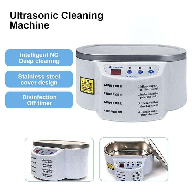 Sunshine -968 Ultrasonic Cleaner for Mothboard Mobile Phone Mainboard Lcd Screen Intelligent Glasses