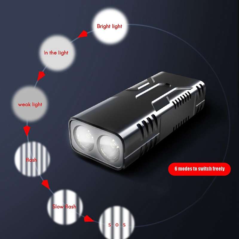 Super Bright Bicycle Light LED Waterproof Headlight Power Bank 10000MAh USB Rechargeable 1000LM Cycl