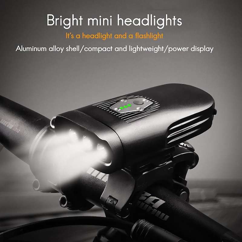 Super Bright Bicycle Headlight Rechargeable 4000MAh Bike Light Waterproof Bike Front Light