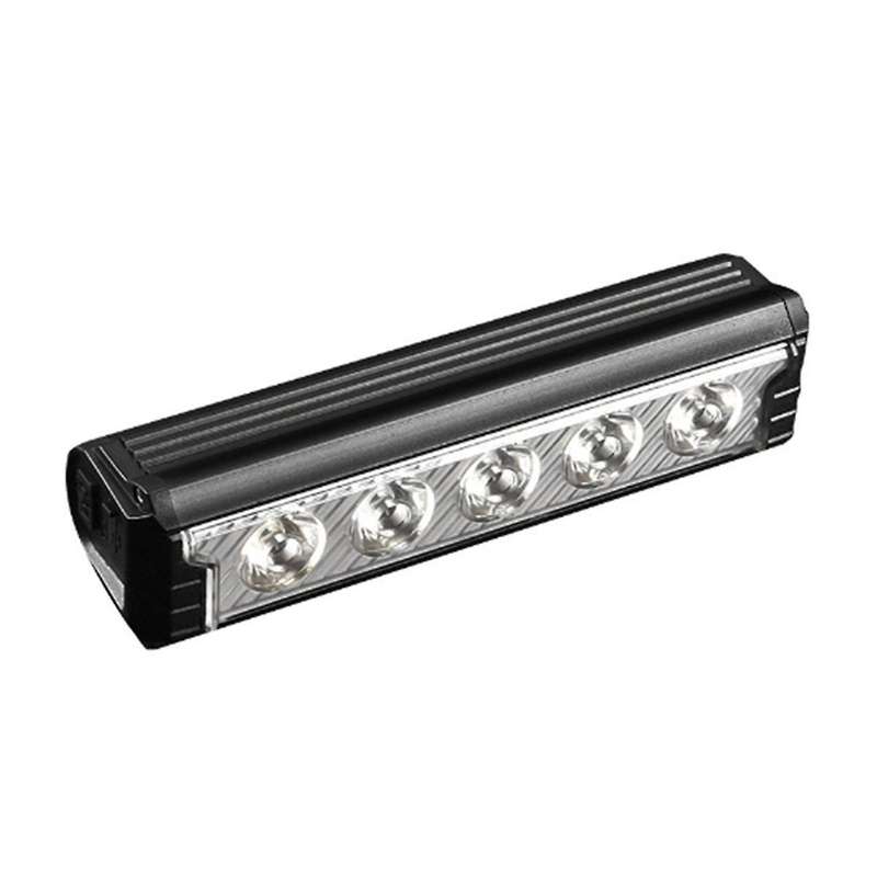 Super Bright LED Bike Light, USB Rechargeable Bike Headlight - 5 Lamp Floodlight Five Modes Waterpro