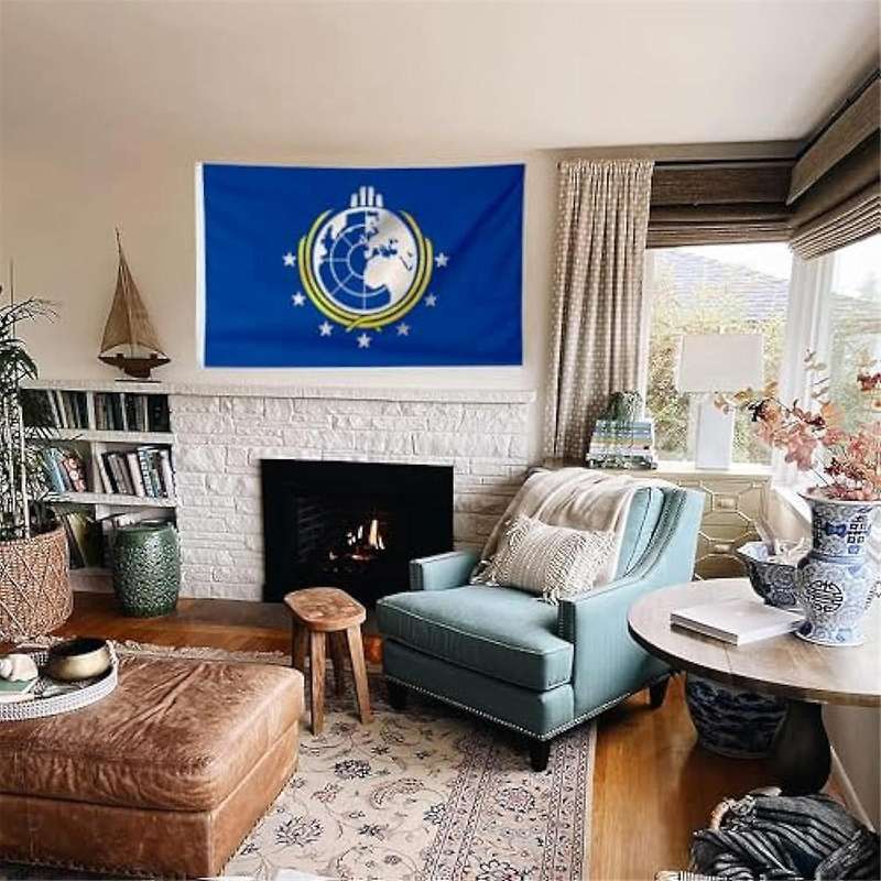 Super Earth Flag Outdoor Indoor Decorative Flag Polyester with Brass Grommet