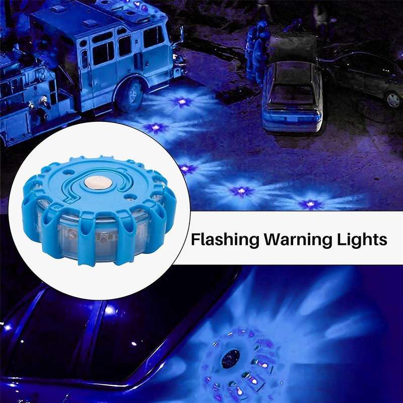 Super Bright Auto 15 Led Round Beacon Emergency Strobe Flashing Warning Lights Round Car Roof Polic