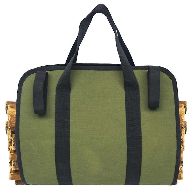 Supersized Canvas Firewood Wood Carrier Log Camping Outdoor Holder Carry Bag Protect Shoulder Handba