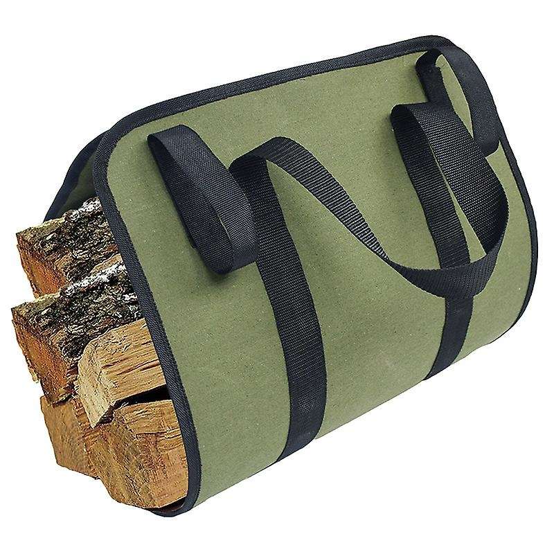 Supersized Canvas Firewood Wood Carrier Log Camping Outdoor Holder Carry Bag Protect Shoulder Handba