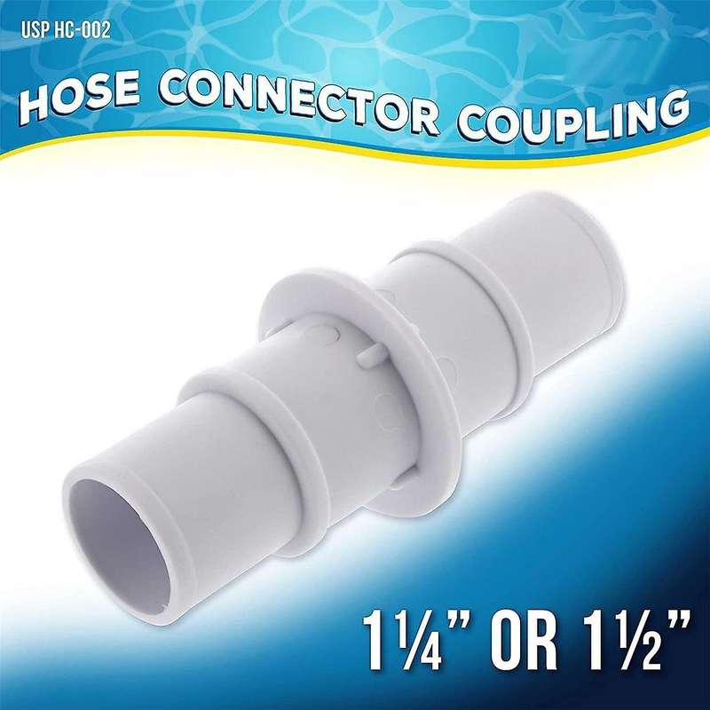 Swimming Pool 1-1/4inch Or 1-1/2inch Hose Connector Coupling for Swimming Pool Vacuums, Cleaners Or