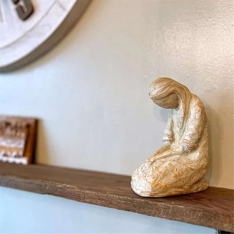 Sweet Hour Of Prayer, Inspirational Sculpture Of A Praying Woman's Beautiful Hands, Festival Gift
