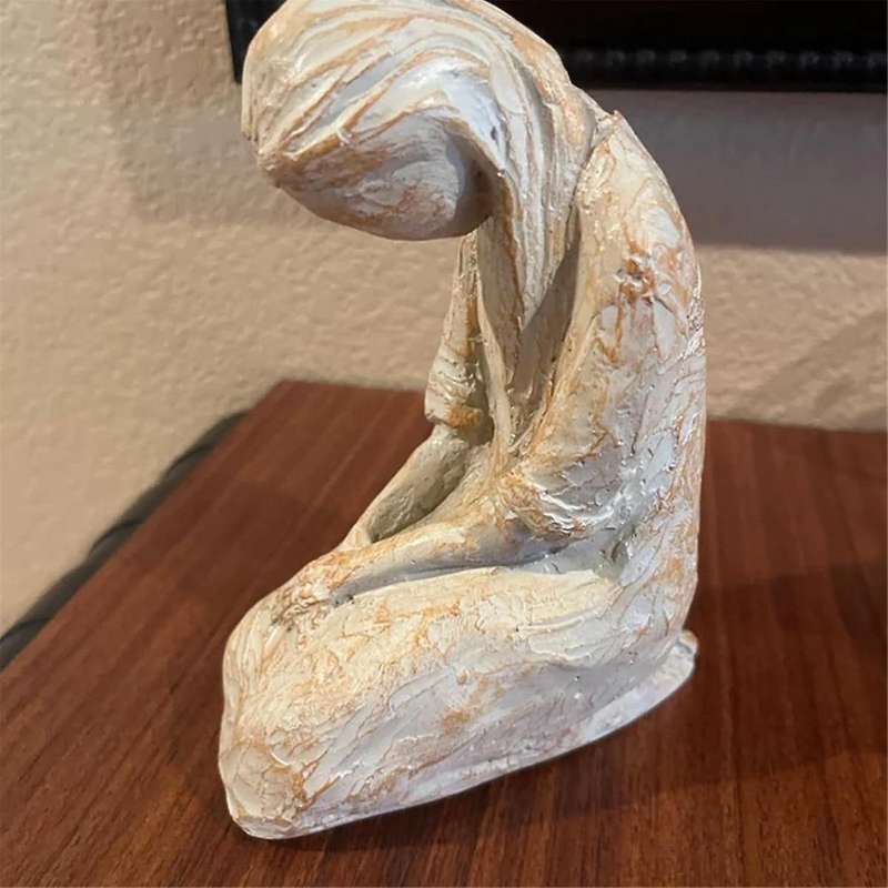 Sweet Hour Of Prayer, Inspirational Sculpture Of A Praying Woman's Beautiful Hands, Festival Gift