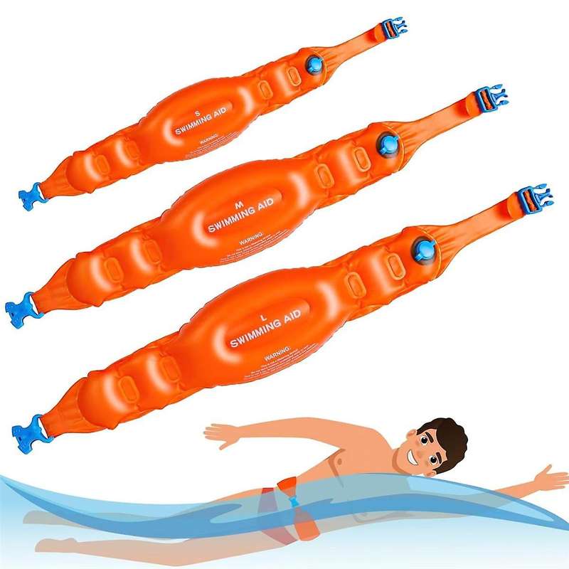 Swim Belts Pool Float for Kids Adults,Set of 3 Swimming Aid Waist Belts,Inflatable Swim Belts for Sw