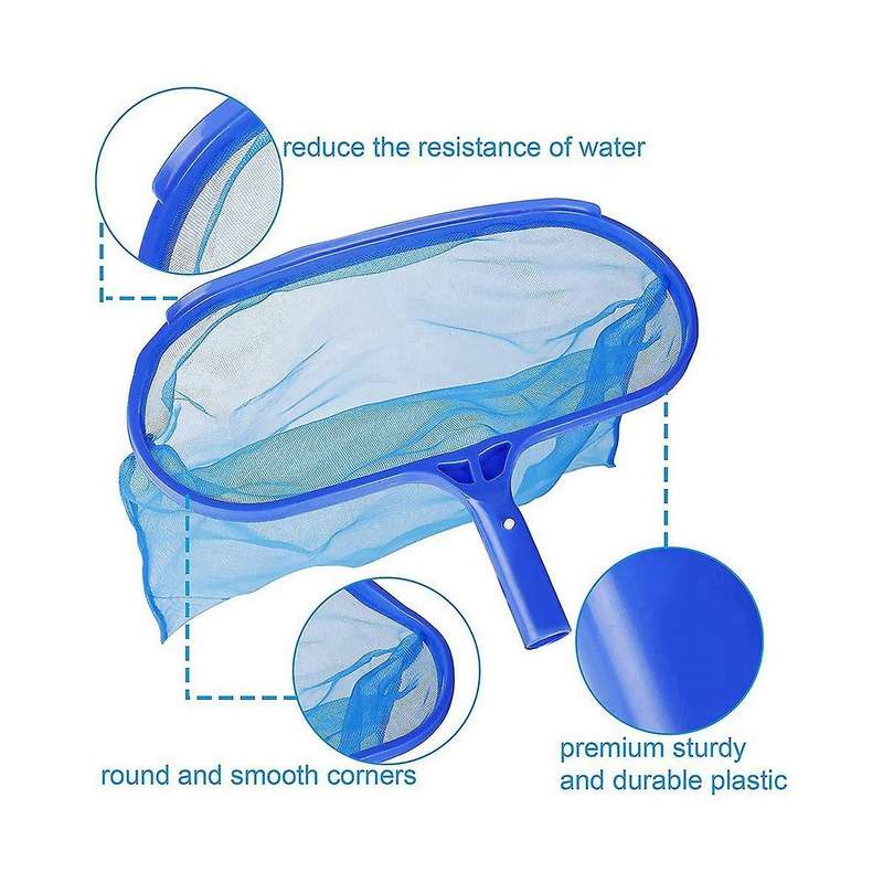 Swimming Pool Cleaning Net Professional Cleaner Tools Salvage Mesh Rake Garden Pool Spa Rubbish Ski