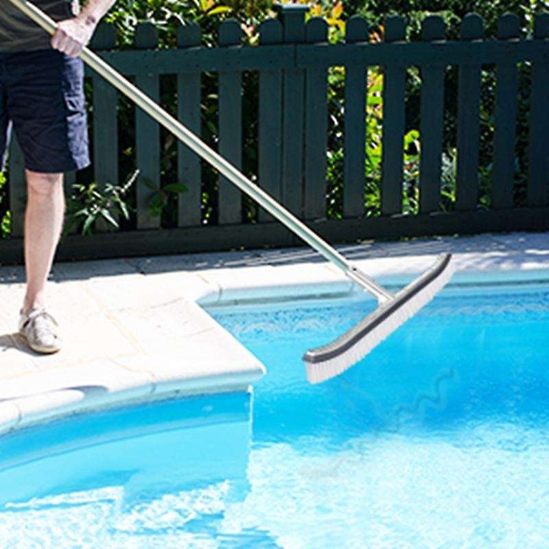 Swimming Pool Brush Head, 18-inch Aluminum Brush Head, for Cleaning Walls and Tiles (not Including