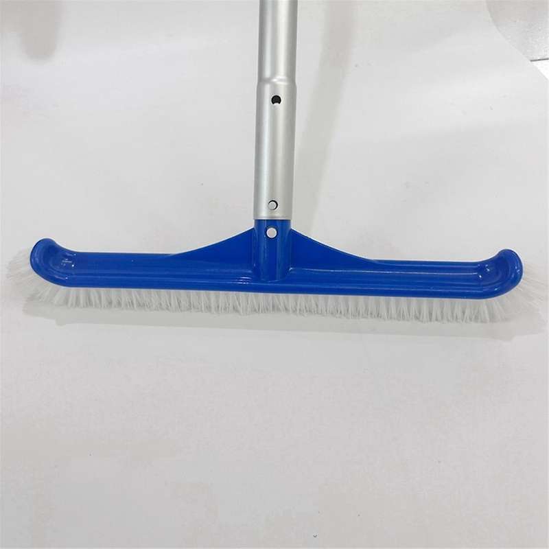 Swimming Pool Brush Swimming Brush 18-Inch Pool Brush with Plastic Bristles on Both Sides Blue Pool