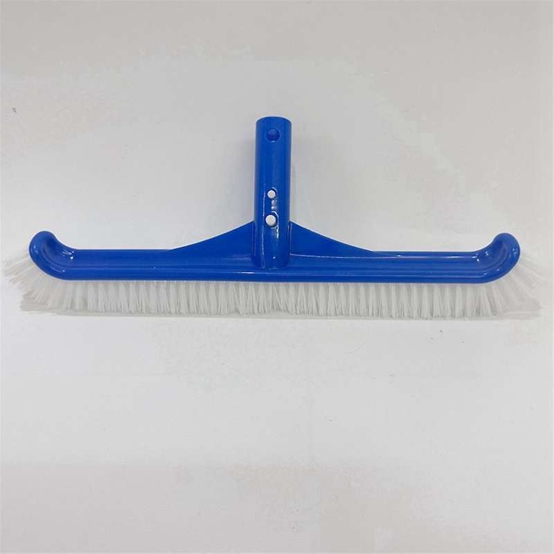 Swimming Pool Brush Swimming Brush 18-Inch Pool Brush with Plastic Bristles on Both Sides Blue Pool