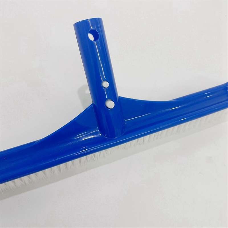 Swimming Pool Brush Swimming Brush 18-Inch Pool Brush with Plastic Bristles on Both Sides Blue Pool