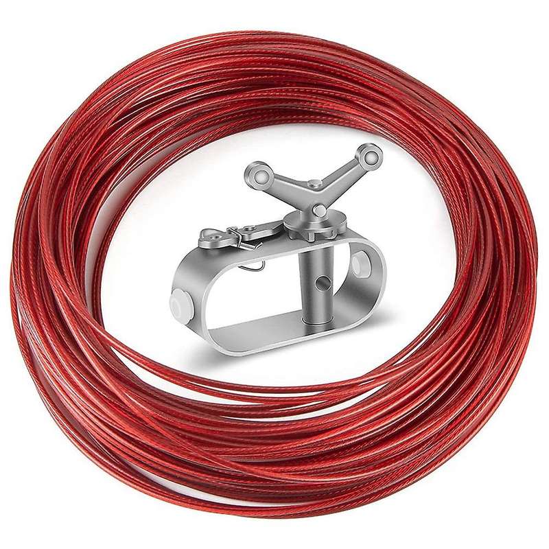 Swimming Pool Cover Cable&Winch Kit,130Ft Pool Cover Wire Pool Cover Ratchet for Above Ground Swimmi