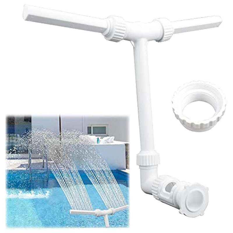 Swimming Pool Cleaning Tool Double Head Fountain Waterfall Fish Pond Water Pool Bracket Fountain