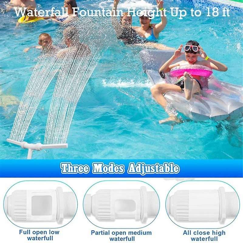 Swimming Pool Cleaning Tool Double Head Fountain Waterfall Fish Pond Water Pool Bracket Fountain
