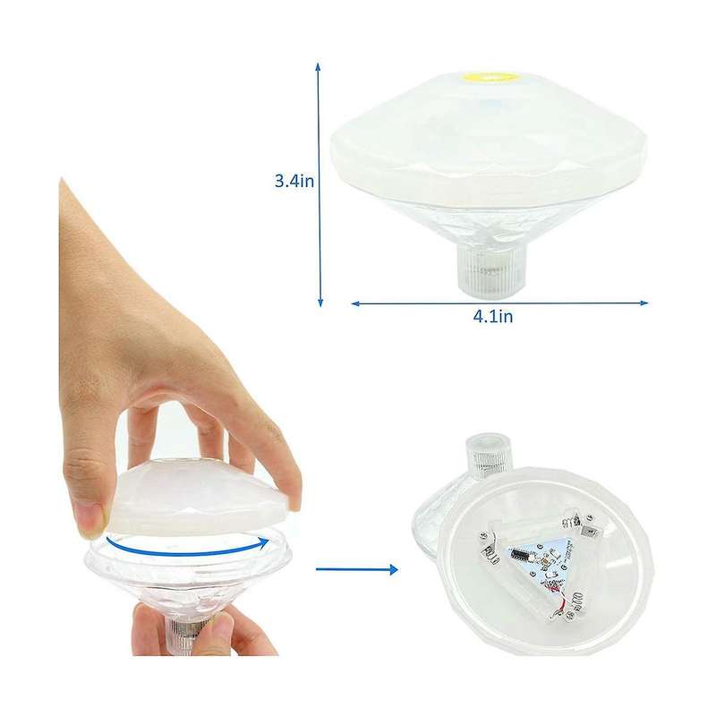 Swimming Pool Lights,waterproof Led Color Changing Floating Pool Lights,for Pool Pond Fountain Gard