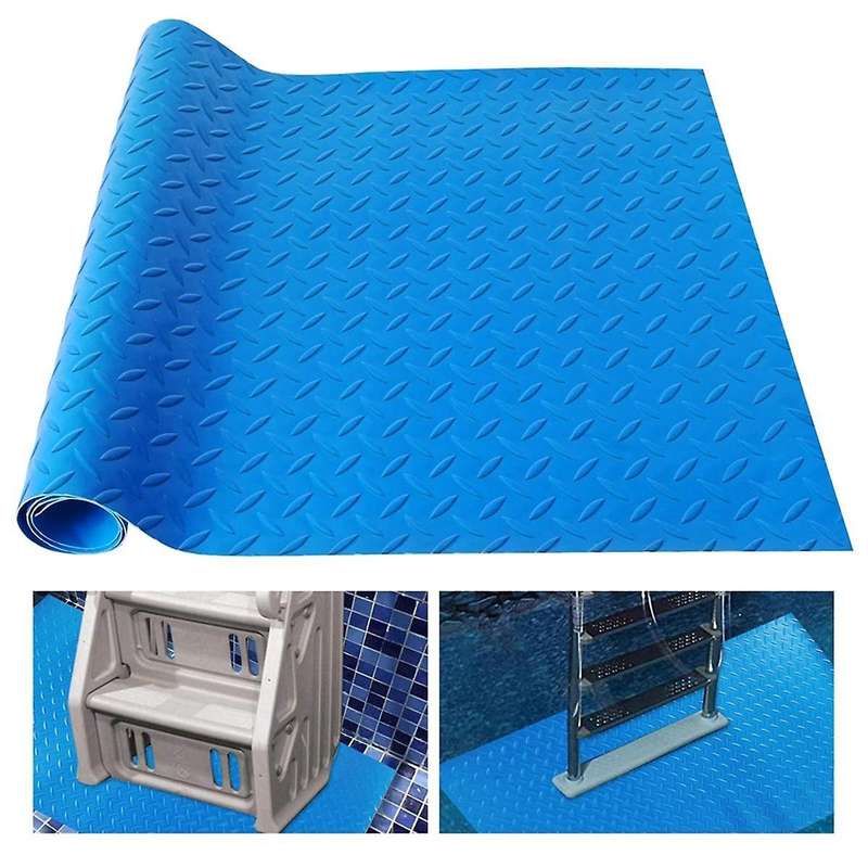 Swimming Pool Ladder Mat Protective Non-Slip Pool Step Pad with Texture,Protective Ladder Pad for Ab