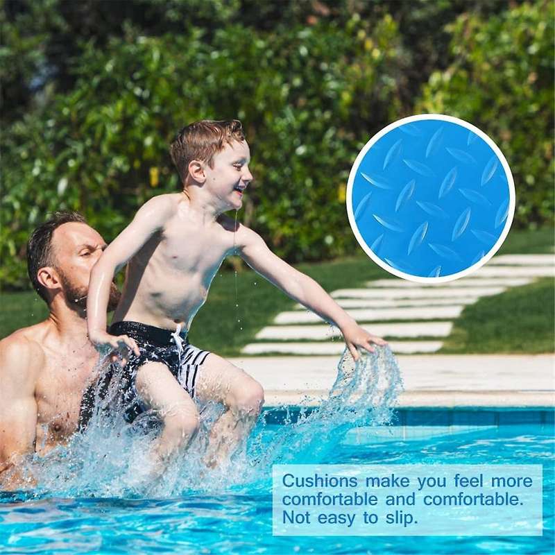 Swimming Pool Ladder Mat Protective Non-Slip Pool Step Pad with Texture,Protective Ladder Pad for Ab