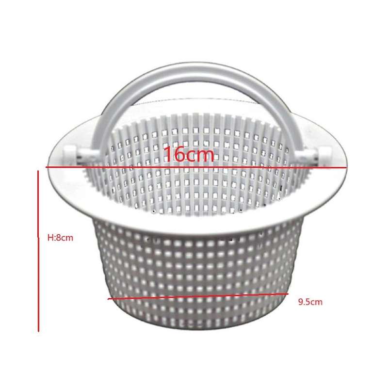 Swimming Pool Skimmer Replacement Basket with Handle, 2 Pack - Above Ground Pool Thru-wall Skimmer