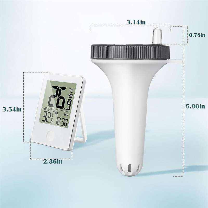 Swimming Pool Thermometer Floating Easy Read, Digital Pool Thermometer for Swimming Pools,Hot Tubs,S