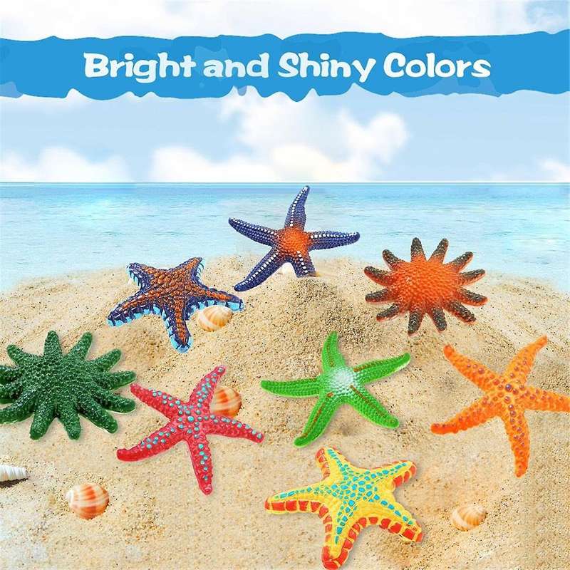 Swimming Underwater Pool Toys for Ages 4-8, 8-12, Summer Beach Colorful Starfish Toys, Dive Throw To