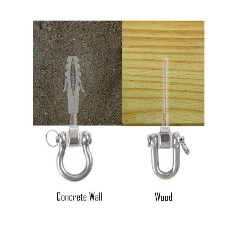 Swing Hangers Swing Set Hooks M8 Heavy Duty 180 Stainless Steel Hammock Hooks 1800lb Capacity for Sa