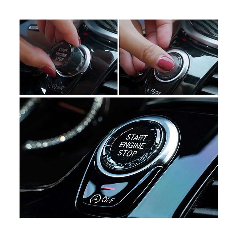 Switch Cover Crystal One-key Engine Stop Button Sticker for 3 5 Series X1 X3 X5 E70 E71 E90 E60 200