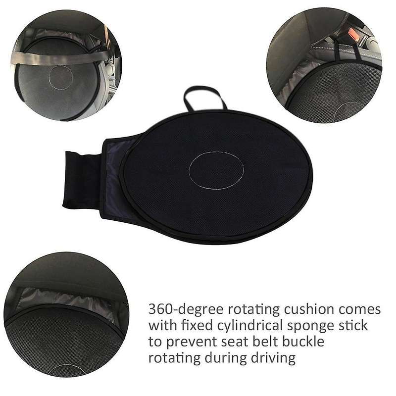 Swivel Seat Cushion Compatible Car Compatible Elderly, 360 Rotation Anti-Slip