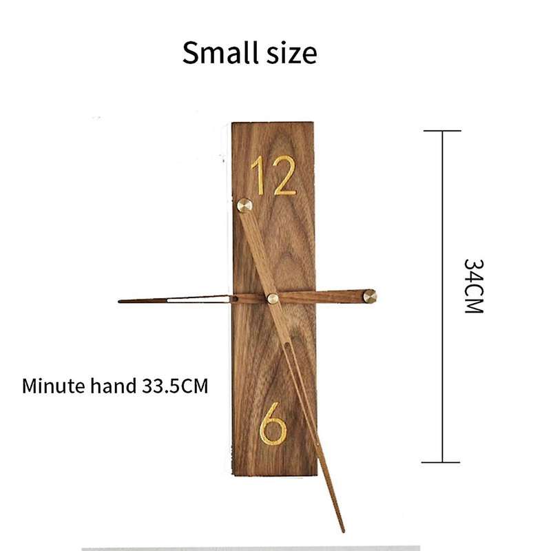 S-wooden Pointer Living Room Decoration Wall Clocks Silent Movement Brief Style Silent Household, Wo