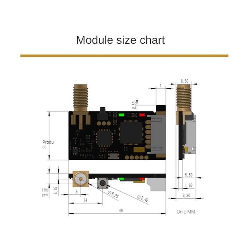 Sx1278 433m Lora Wireless Module Uart Serial Transmitter Receiver Module