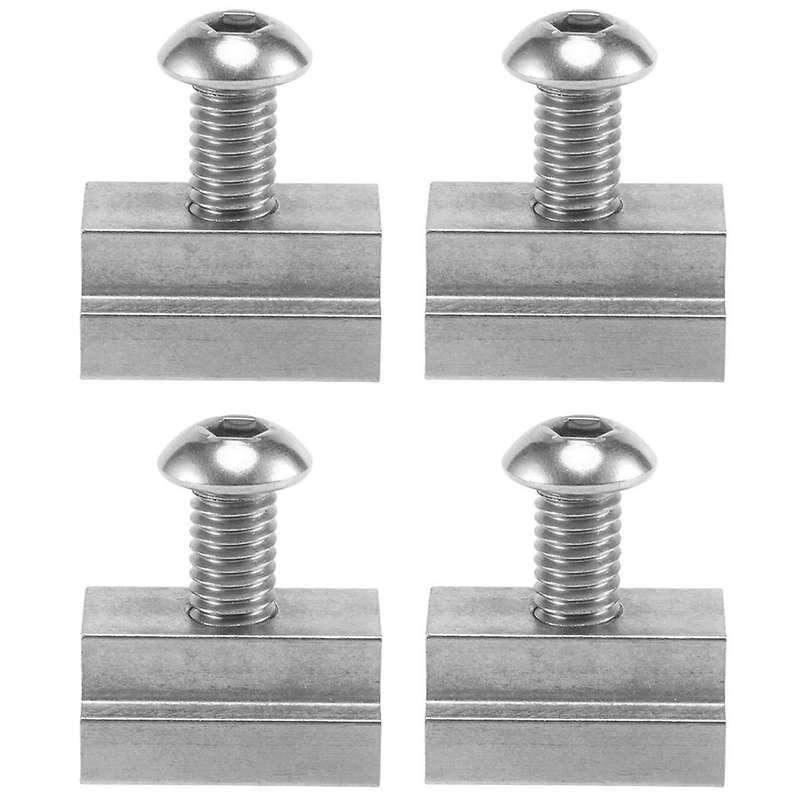 T Slot Nuts with Screw 3/8 Inch -16 for - Bed Rails Slats Bed Rack Rail Accessories 4 Pack