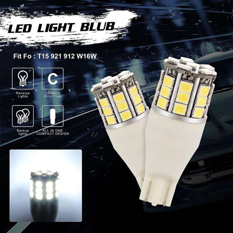 T15 Led Bulbs for Backup Reverse Light,Super Bright 3200 Lumens 921/915/W16W Led Bulbs with Projecto