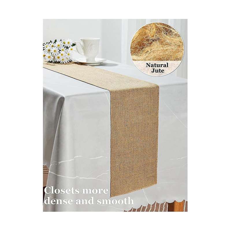 Table Runner 10 M X 30 Cm Table Runner Linen Fabric, Table Runner Roll Table Decoration Wedding Vin