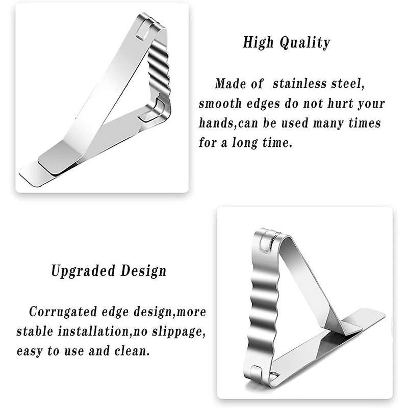 Tablecloth Clips for Outdoor Table,Table Cloth Clips,Picnic Table Clips for Picnic Camping Party Tab